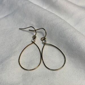 Pretty Gold Teardrop Earrings
